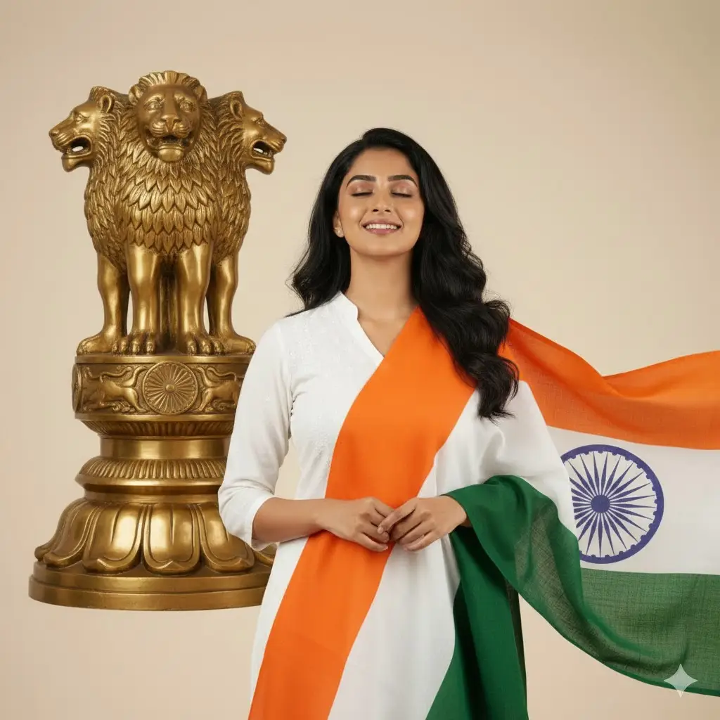 Republic Day 2026 prompt for Girls - Republic Day 2026 prompt - Republic Day image prompt for Women