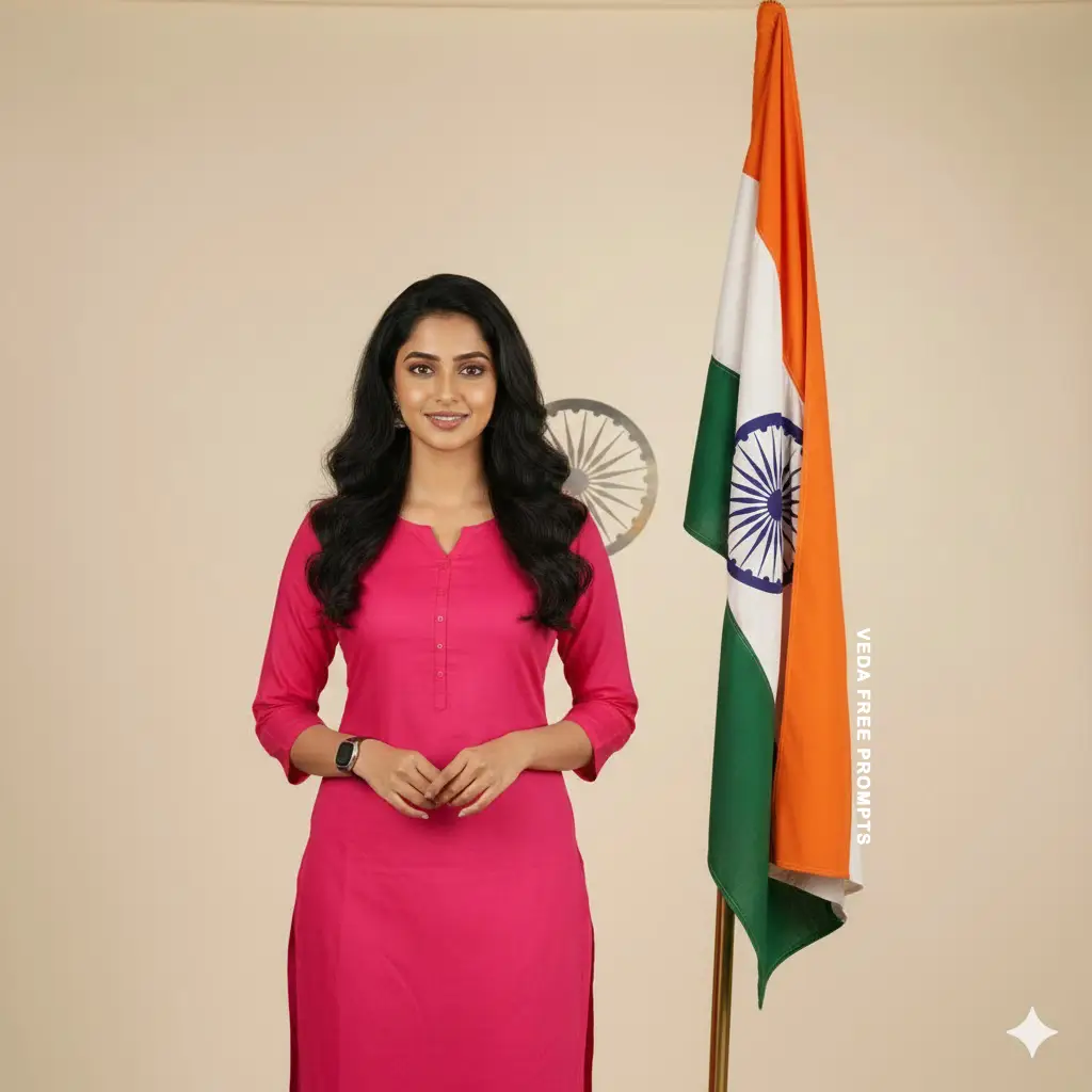 Republic Day Prompt for Girls - Republic Day 2026 prompt - Republic Day image prompt for Women