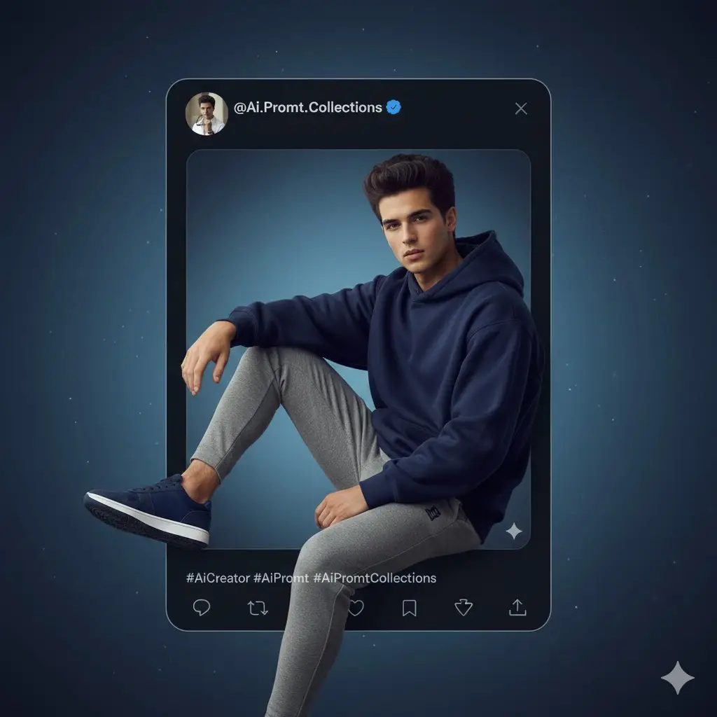 X post frame prompt for Boys - X post frame prompt for Men - Creative prompt for boys