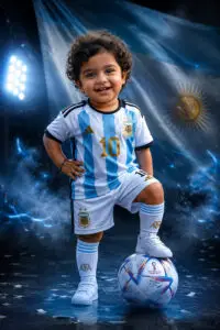 Argentina Messi Jersey Prompt For Kids - Football Jersey for Kids