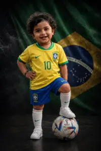 Brazil Neymar Jersey Prompt for Kids - Football Prompt for Kids
