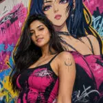 Stylish Girl Graffiti Mural Prompt – Trending Graffiti Mural Prompt