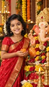Ganesh Chaturthi Baby Girl Prompt – Ganesh Chaturthi Prompt